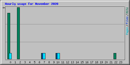 Hourly usage for November 2020