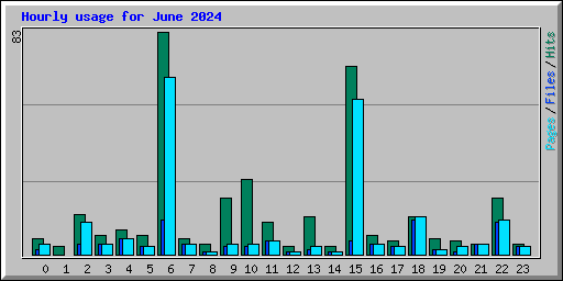 Hourly usage for June 2024