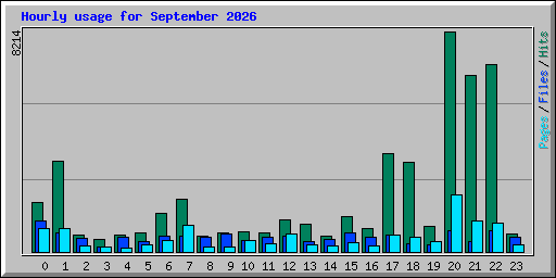 Hourly usage for September 2026