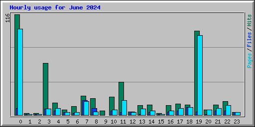 Hourly usage for June 2024