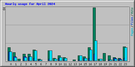 Hourly usage for April 2024