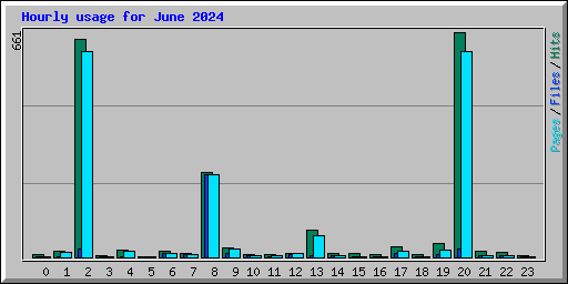 Hourly usage for June 2024