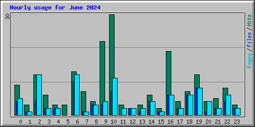 Hourly usage for June 2024