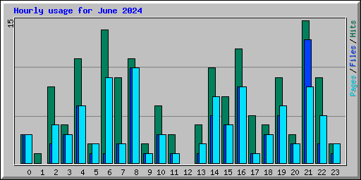 Hourly usage for June 2024