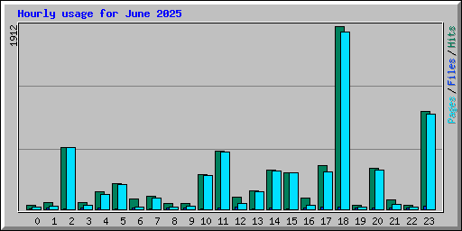 Hourly usage for June 2025