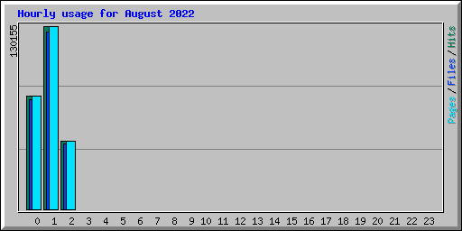 Hourly usage for August 2022