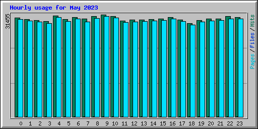 Hourly usage for May 2023
