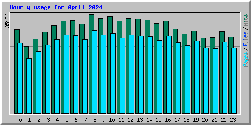 Hourly usage for April 2024