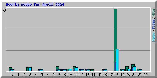 Hourly usage for April 2024